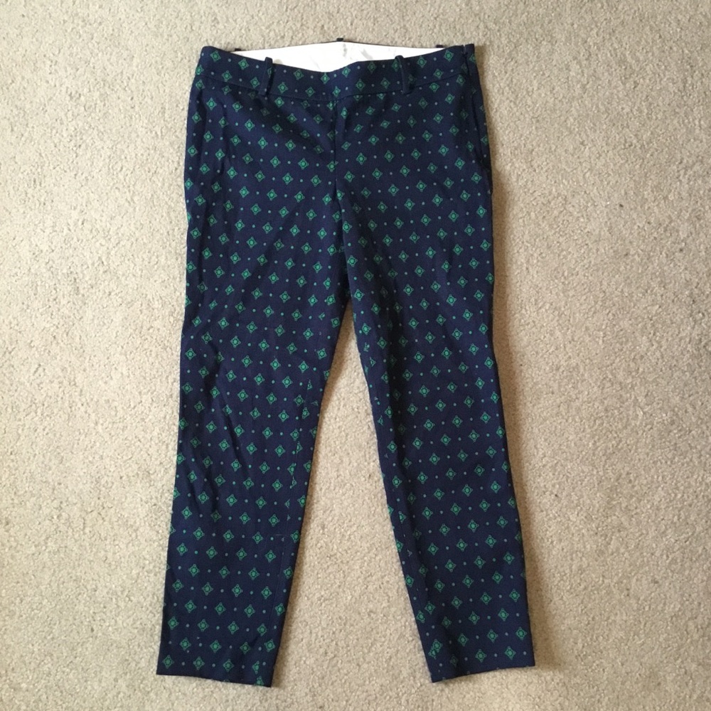 Jcrew cropped pant. Stretch. Size 6.